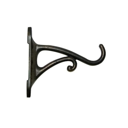 Dare2Decor 4 in. Aluminum Hanging Plant Bracket Brushed Bronze DA3857352